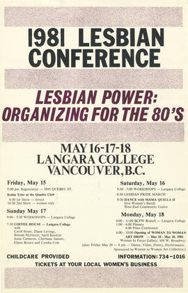 1981 Lesbian Conference