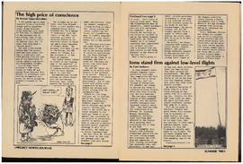 Pages from "Project North" on Innu protest against NATO testing
