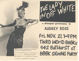 The Lady in Off White: a choreopoet performance by Audrey Rose