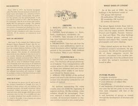 Canadian Herstory Project pamphlet - page 2