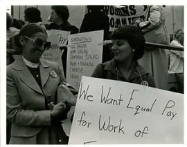 Equal Pay Coalition Demo-outside Ministry of Labour, Toronto +1st Beaches March